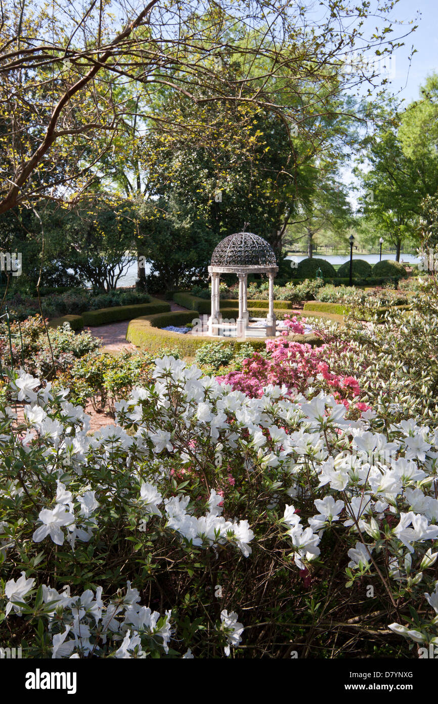 The Janie Earle Furman rose garden campus of Furman University in
