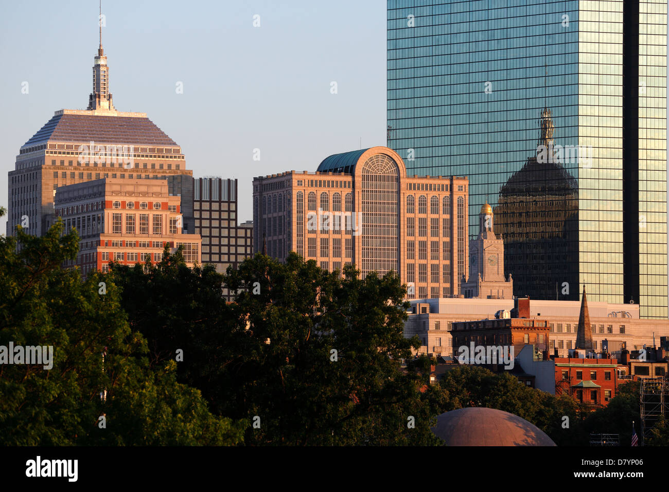 Back Bay Boston skyline Stock Photo Alamy