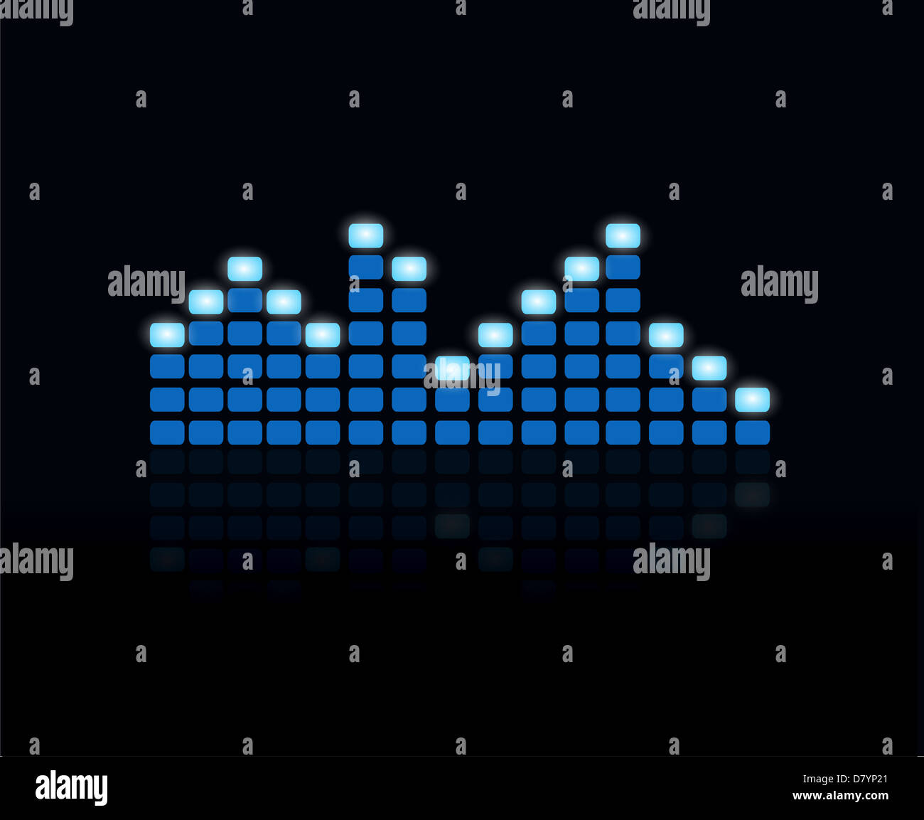 Digital equalizer vector illustration Stock Photo - Alamy