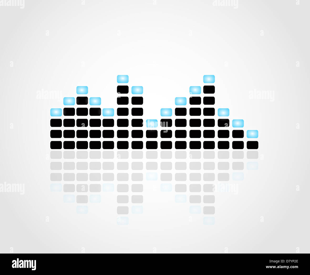 Digital equalizer vector illustration Stock Photo - Alamy
