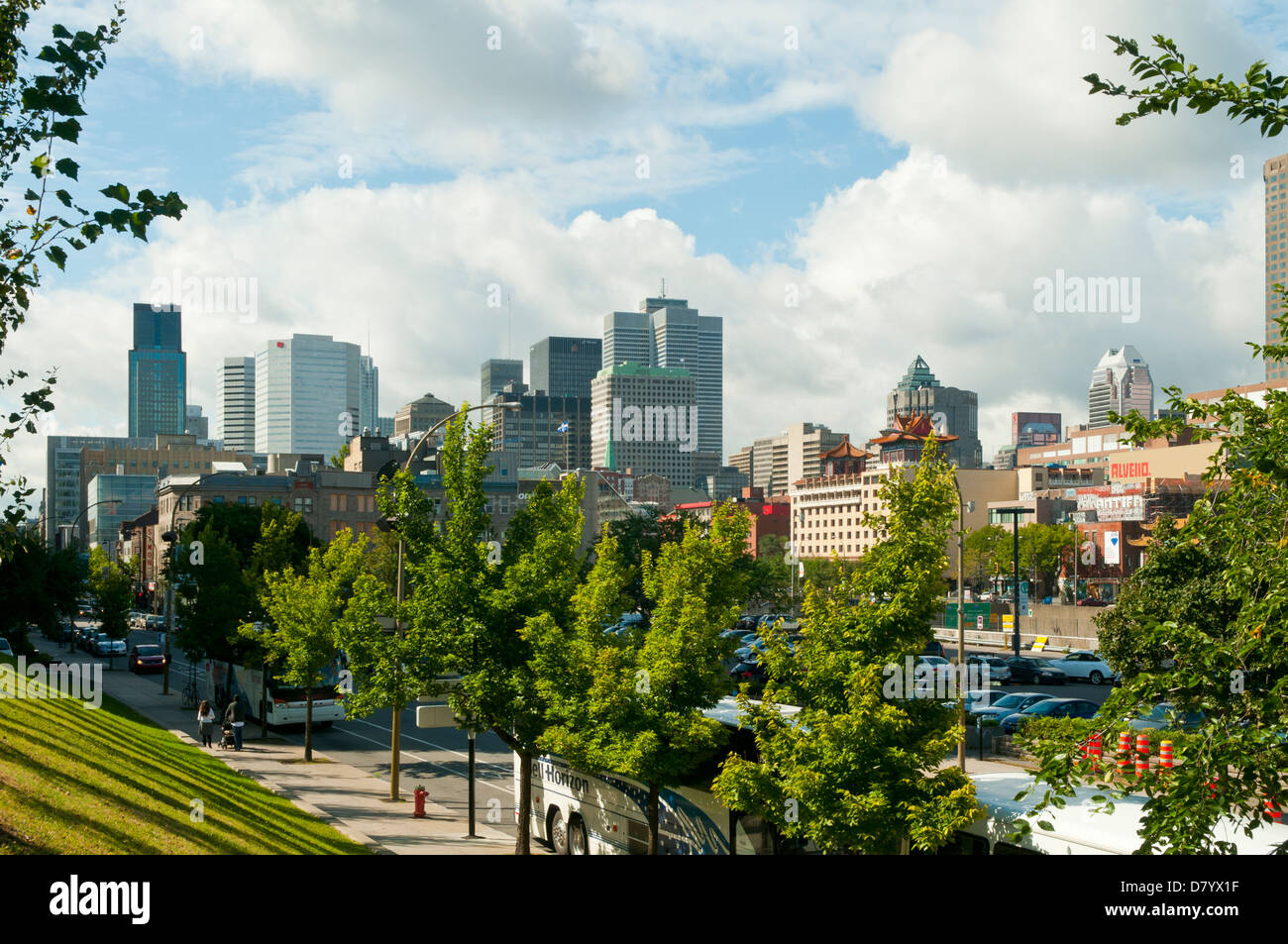 Skyline of Montreal, Quebec, Canada Stock Photo Alamy