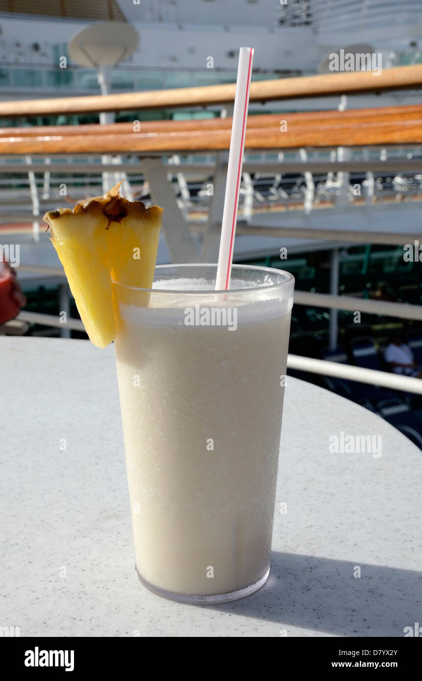 Pina Colada tropical drink on the Brillance of the Seas, Royal