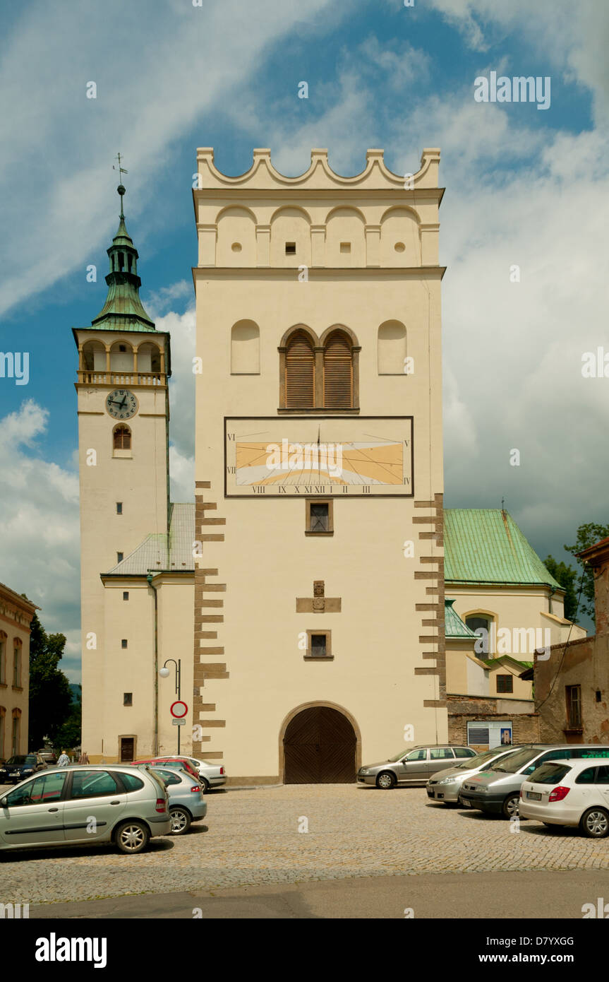 St Jacob's Church, Lipnik nad Becvou, Moravia, Czech Republic Stock Photo