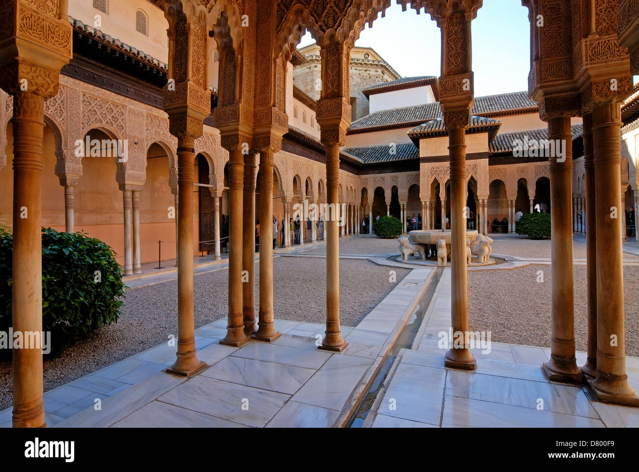 Lions court Alhambra Palace Stock Photo