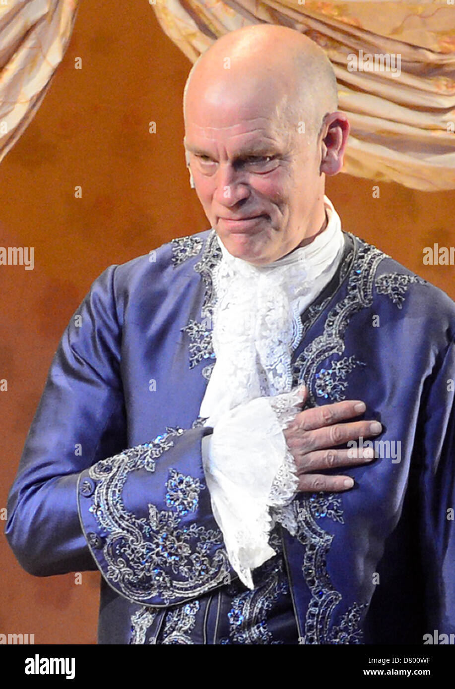 Prague, Czech Republic, May 15th 2013. American actor John Malkovich as Casanova plays in Giacomo Variations in Karlin Theatre during the 68th Prague Spring music festival, Czech Republic, on Wednesday, May 15, 2013. Credit: CTK Photo/Roman Vondrous/Alamy Live News Stock Photo