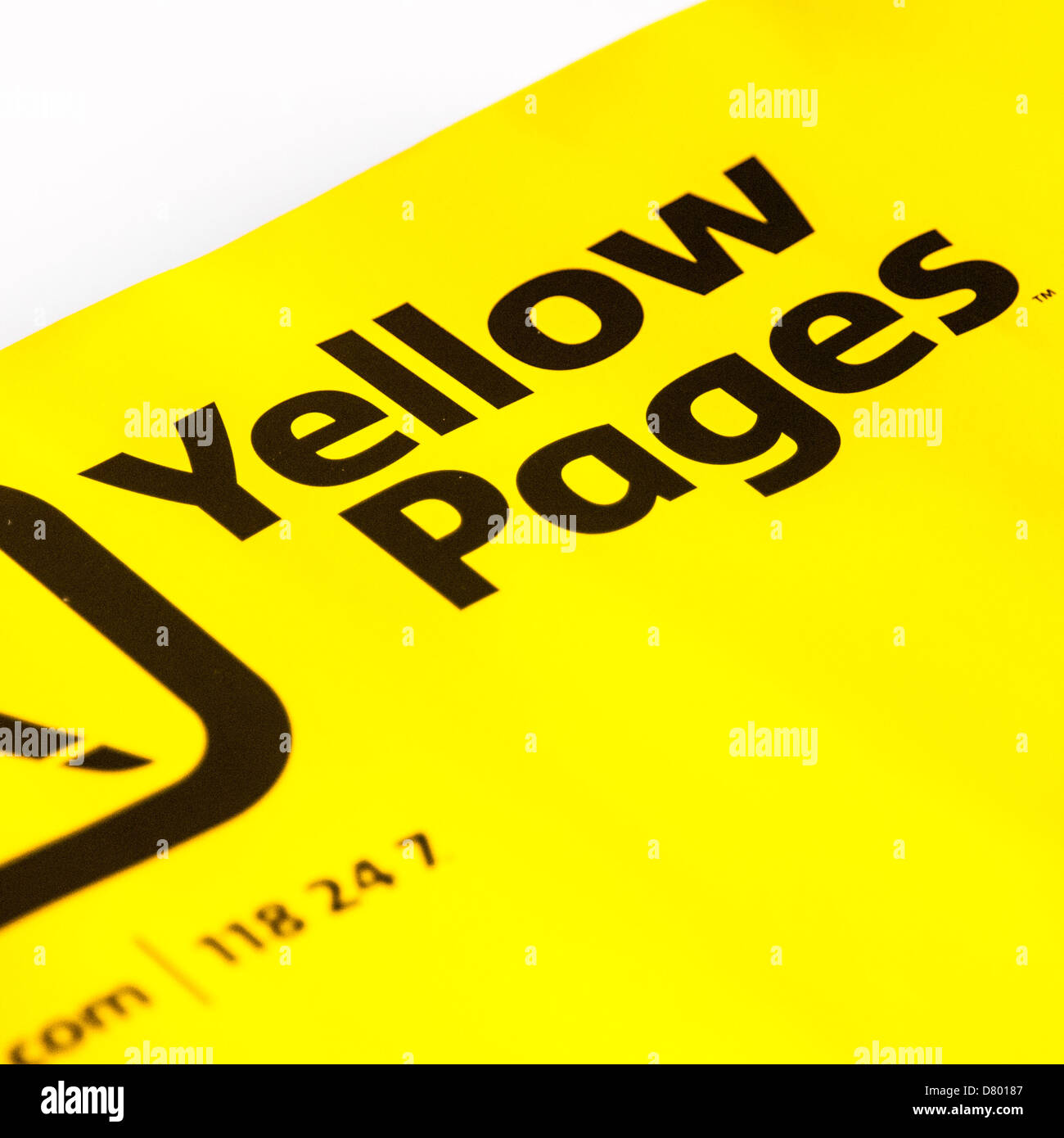 Yellow Pages telephone business directory Stock Photo