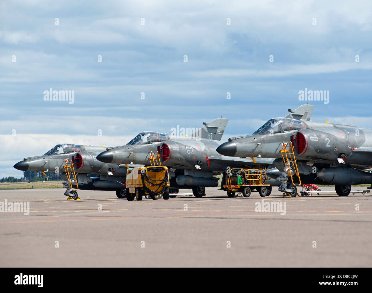 Dassault Super Etendard Fighter Jets Modernise 17 Flottille, Landivsiau CEPA Istres.   SCO 9108 Stock Photo