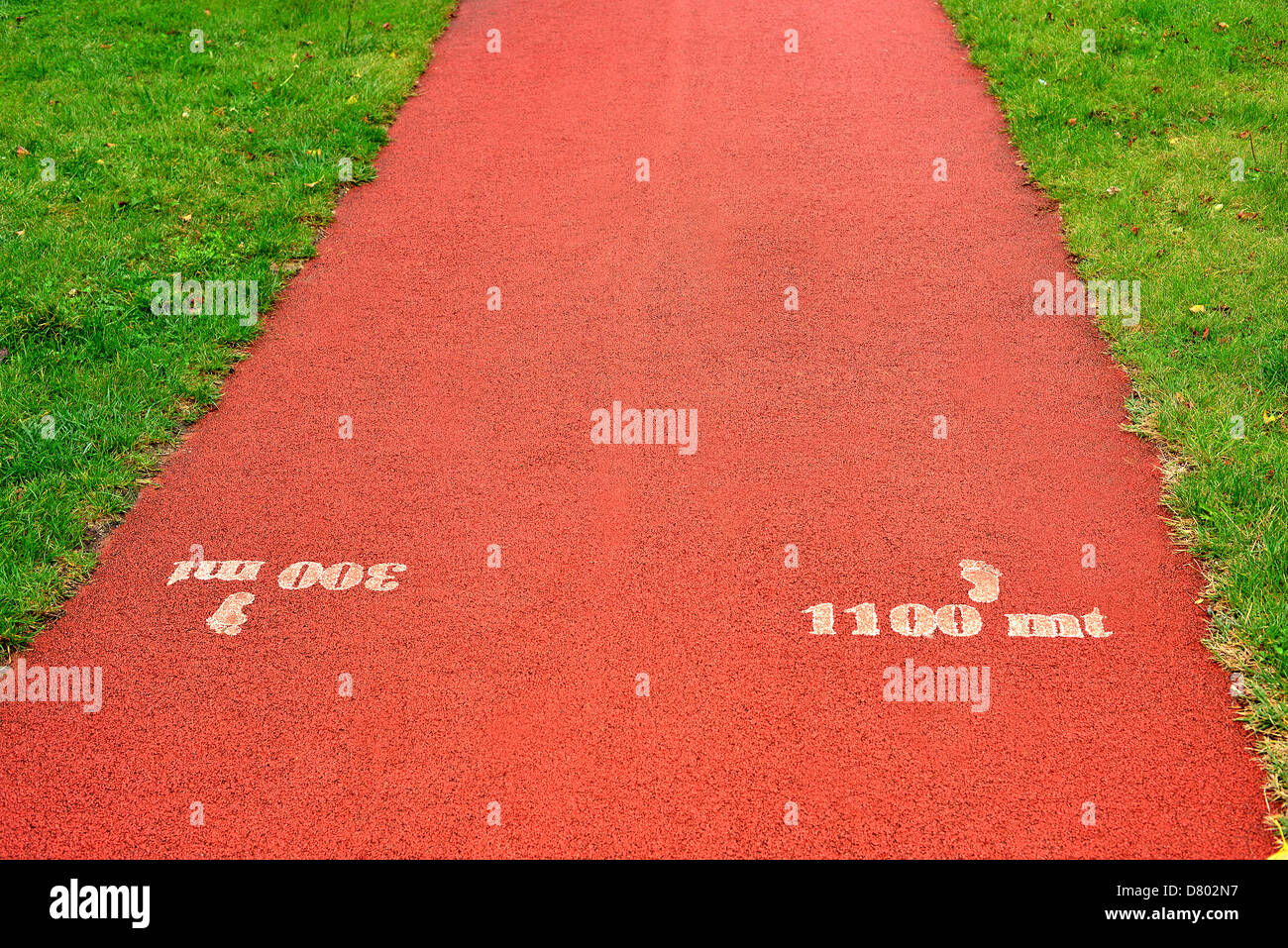 Running track rubber cover texture for background Stock Photo