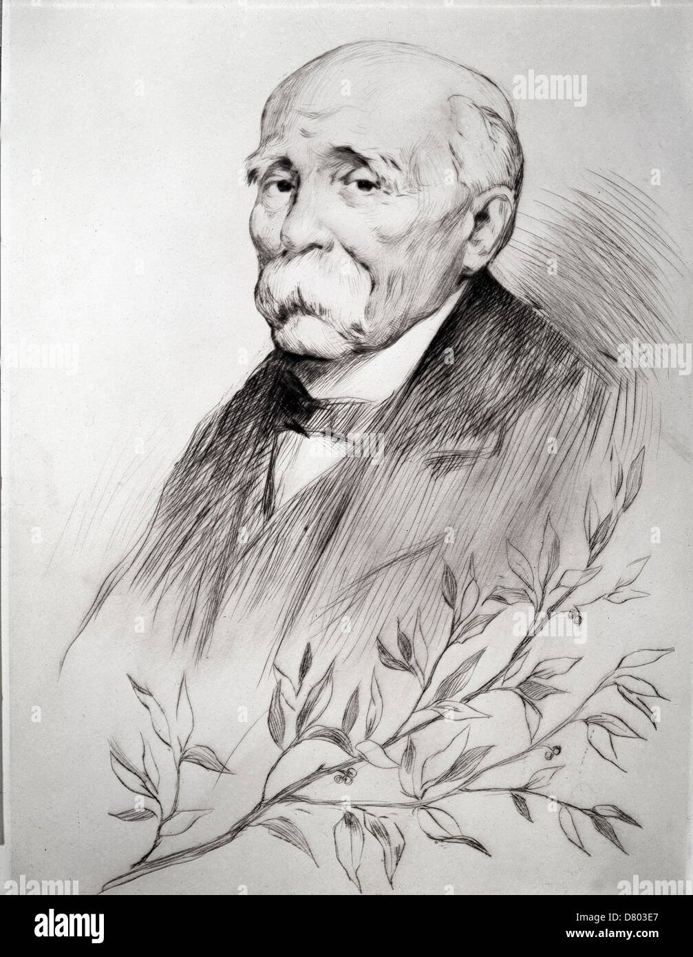 Serre Portrait of Georges Clemenceau Paris - Invalides Museum Stock Photo