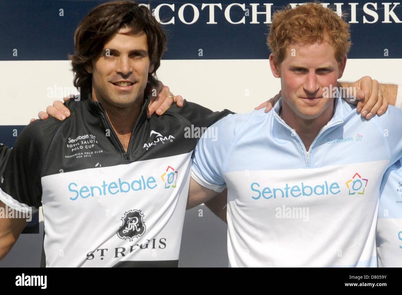 Greenwich, USA.15th May, 2013. Nacho Figueras and Prince Harry at The Sentebale Royal Salute Polo Cup at The Greenwich Polo Club.Credit:DPA/Alamy Live News Stock Photo