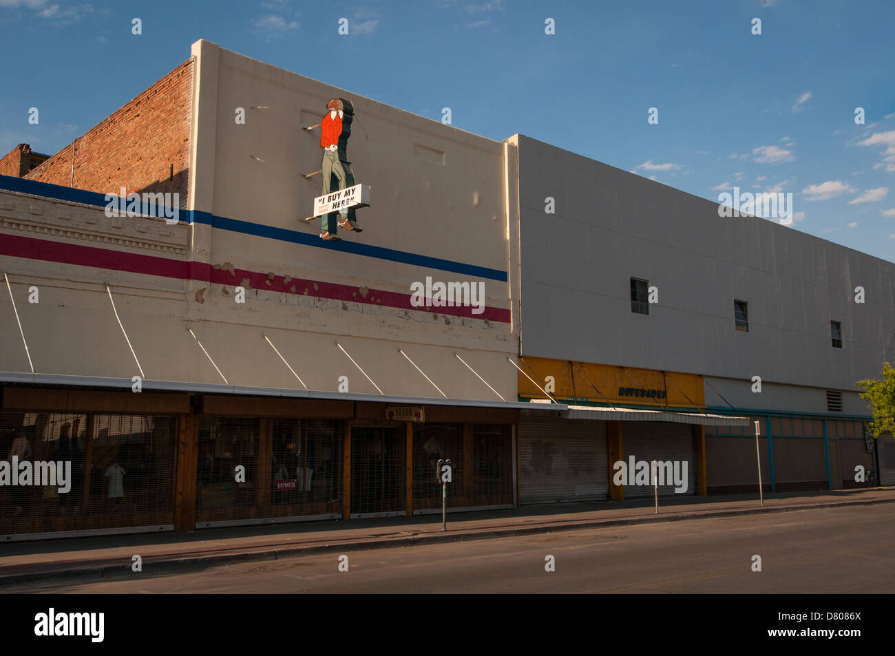 A storefront in downtown El Paso, TX Stock Photo Alamy