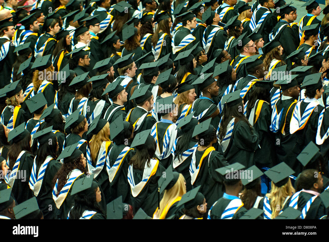A graduation ceremony at a Mercy College New York Stock Photo