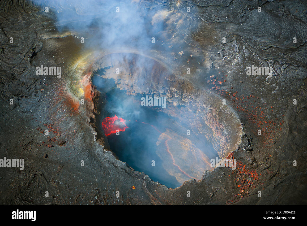 Aerial view of the kilauea volcano hi-res stock photography and images ...