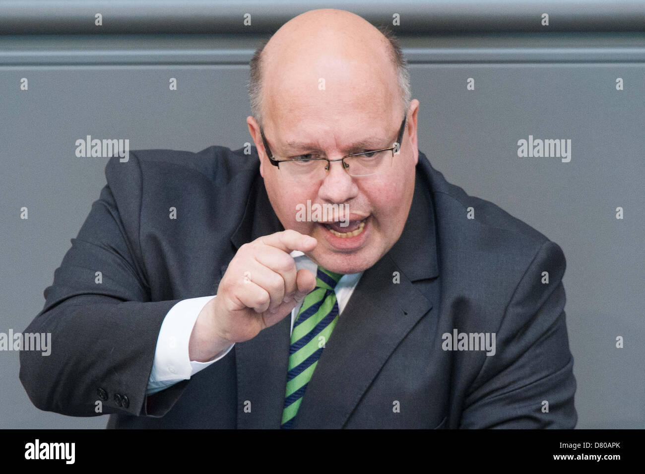 German Environment Minster Peter Altmaier speaks during a meeting of ...