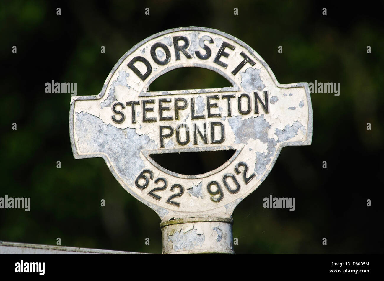 A traditional Dorset  fingerpost roadsign Stock Photo