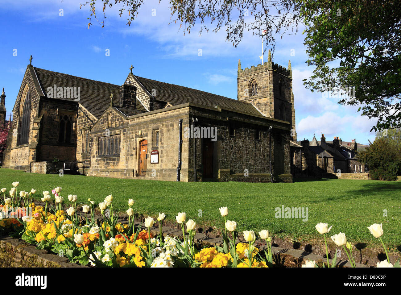 All Saint's Church, Ilkley, West, Yorkshire Stock Photo