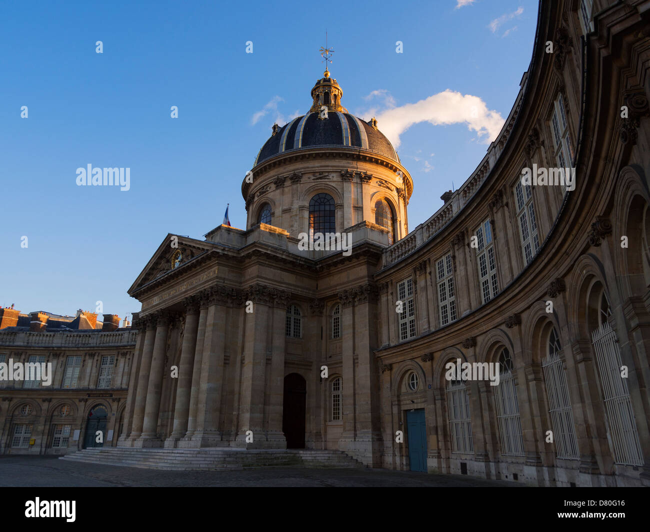 Institut de France, famous educational institution in Paris Stock Photo