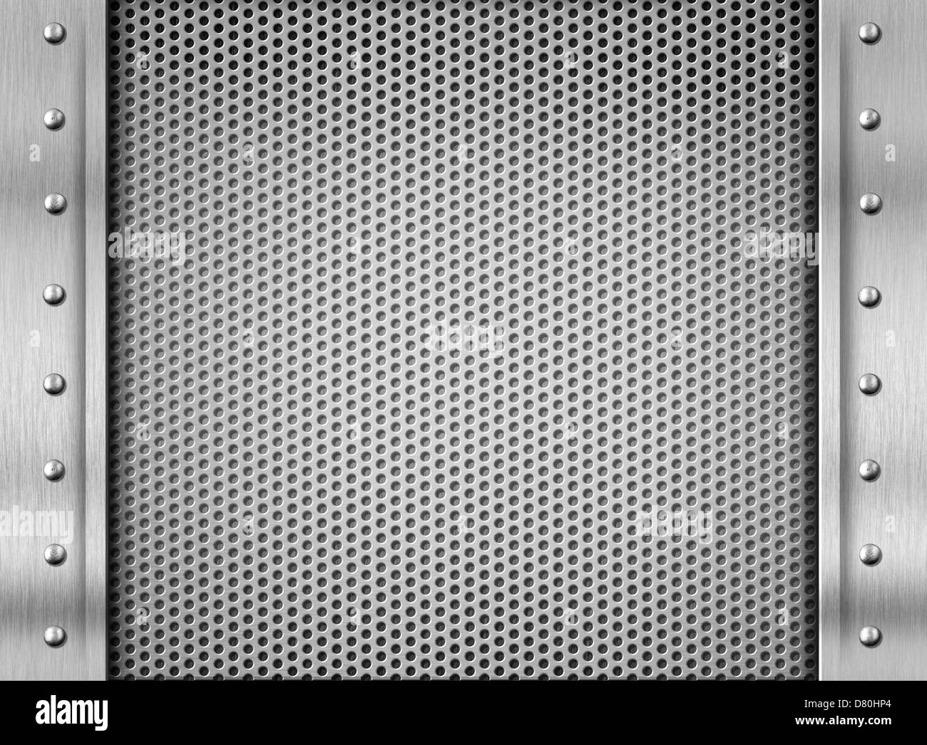 metal texture steel plate background Stock Photo