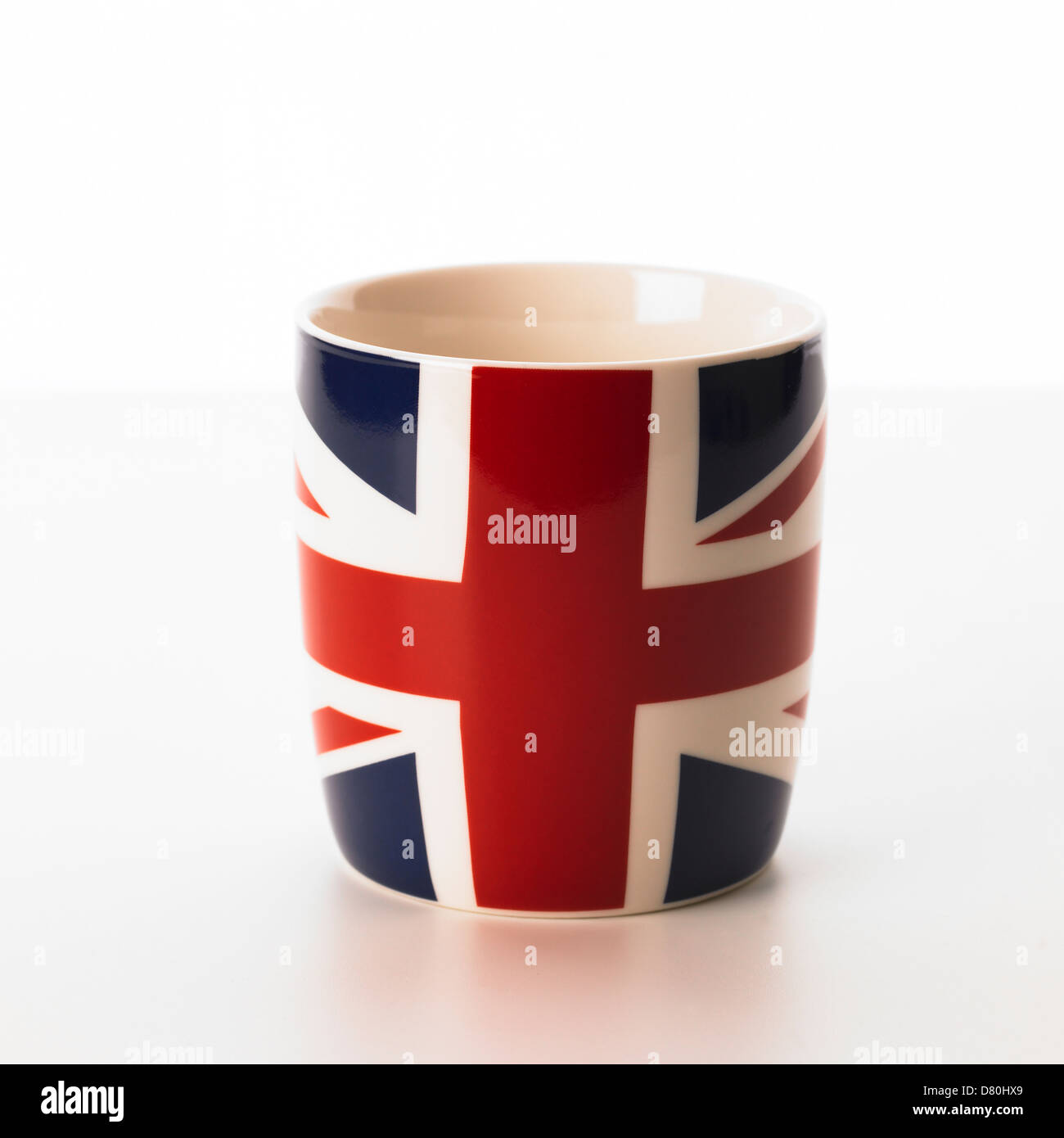 Union Jack tea mug on white background Stock Photo Alamy