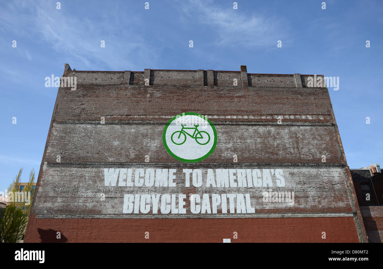 Pedal Bike Tour's Historic Downtown Tour in Portland, Oregon Stock