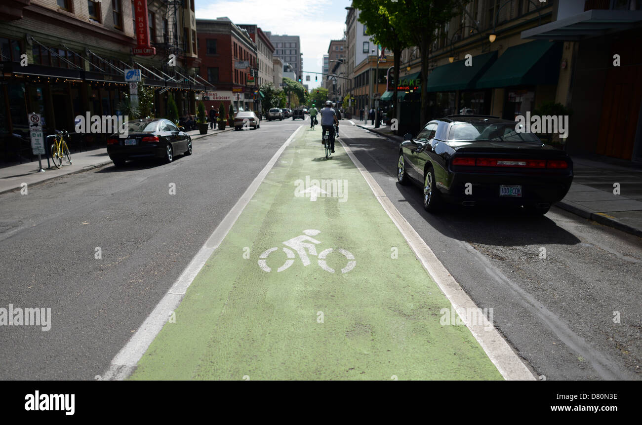 Pedal Bike Tour's Historic Downtown Tour in Portland, Oregon Stock