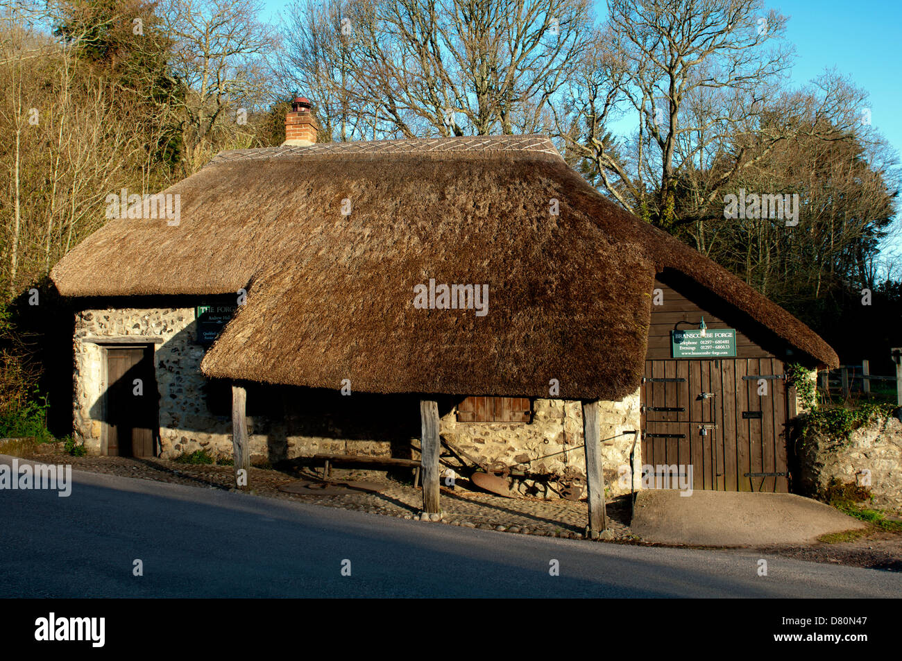 The Old Forge, Branscombe, Devon, England, UK Stock Photo