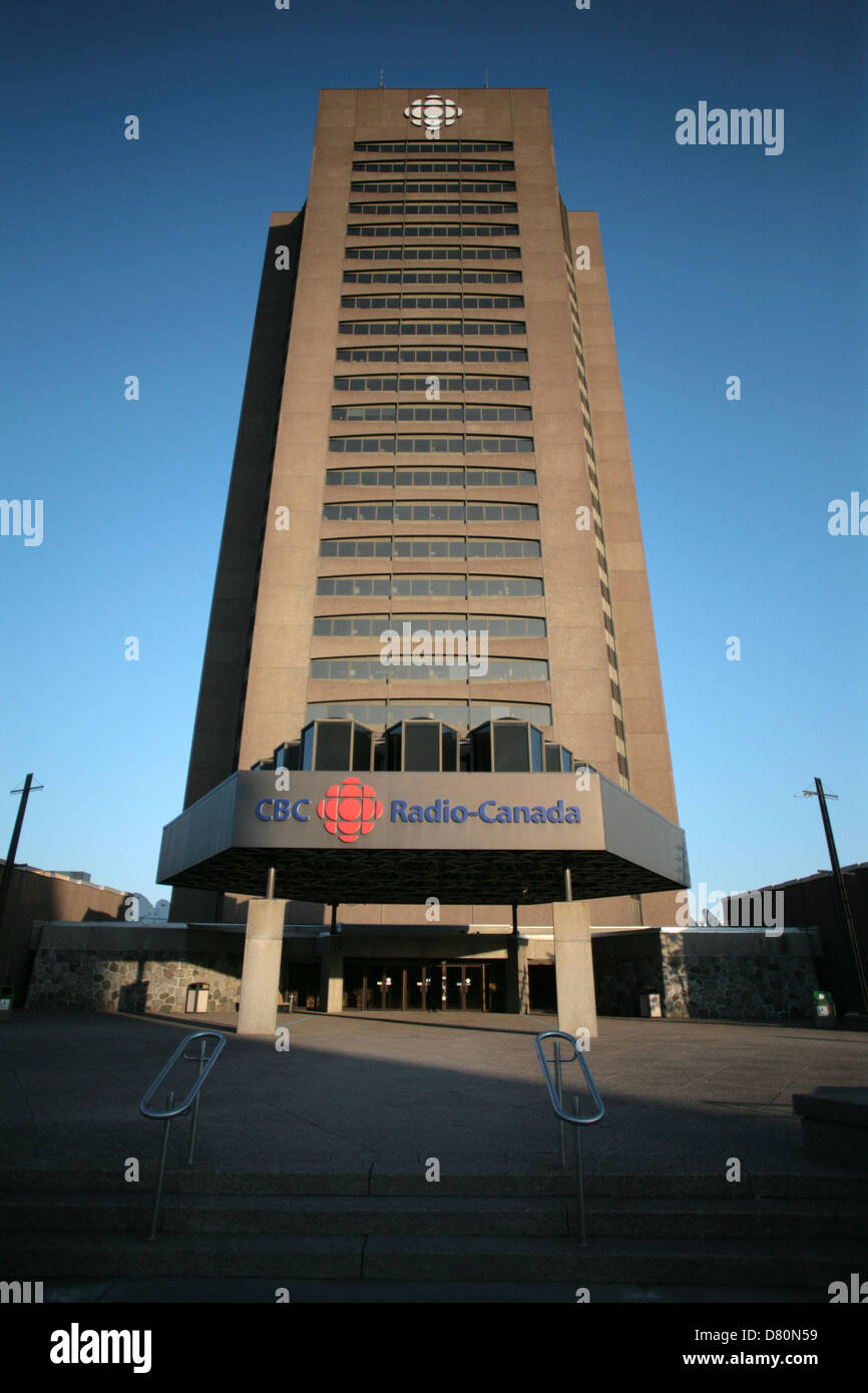 Maison Radio-Canada is a skyscraper that is home for the CBC in Montreal,  Quebec Stock Photo - Alamy