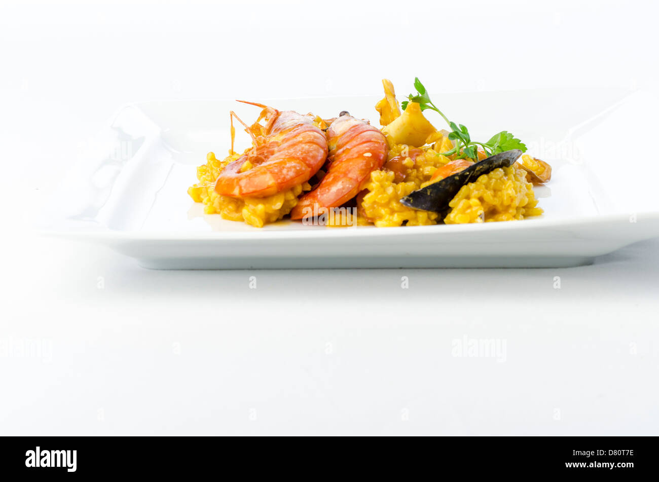 Prawn with rice, called Paella, a typical spanish gastronomy, Spain food Stock Photo Alamy
