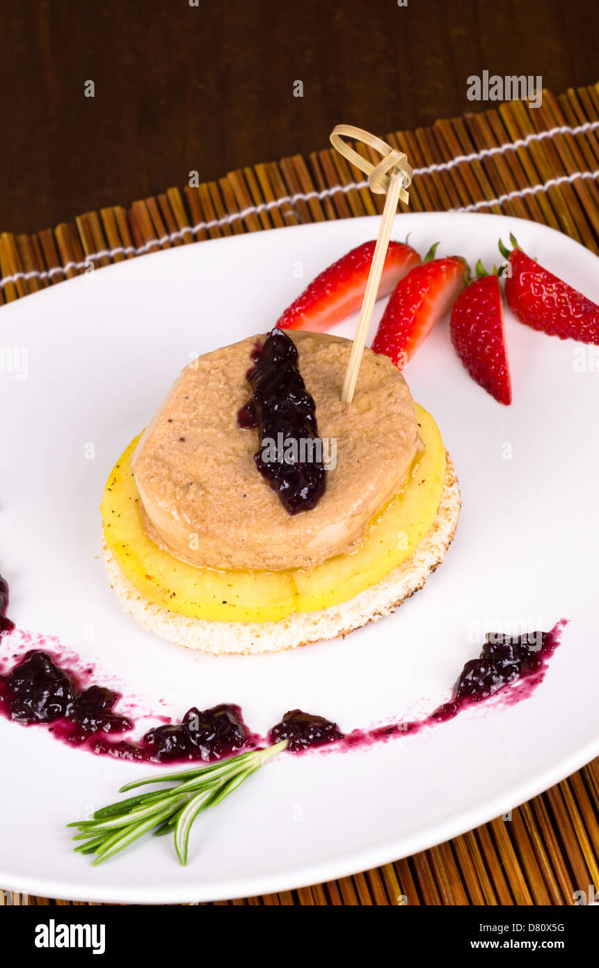 Creative Spanish pincho, a popular type of appetizer Stock Photo Alamy