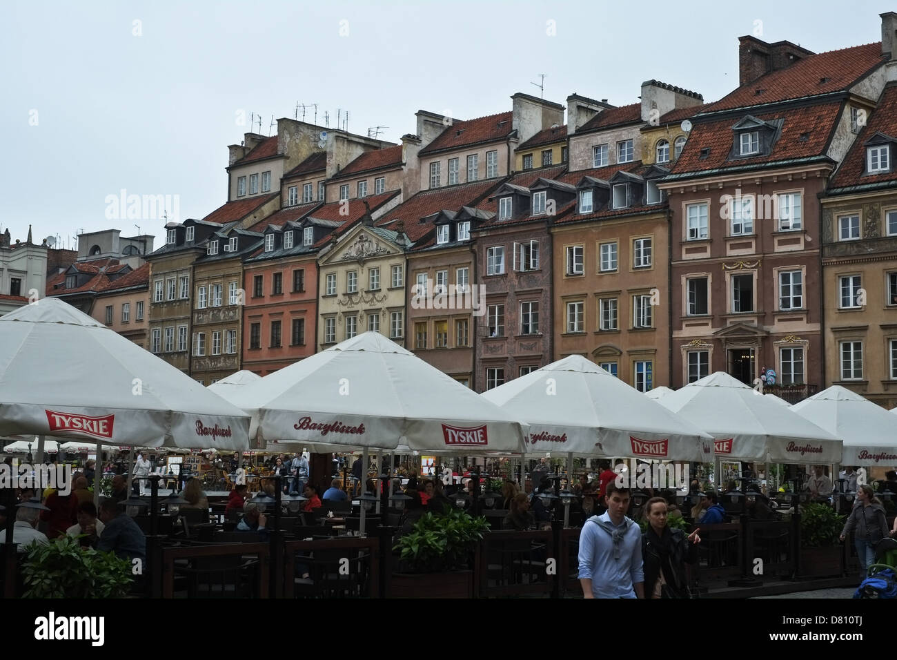 Warsaw old city scene Stock Photo