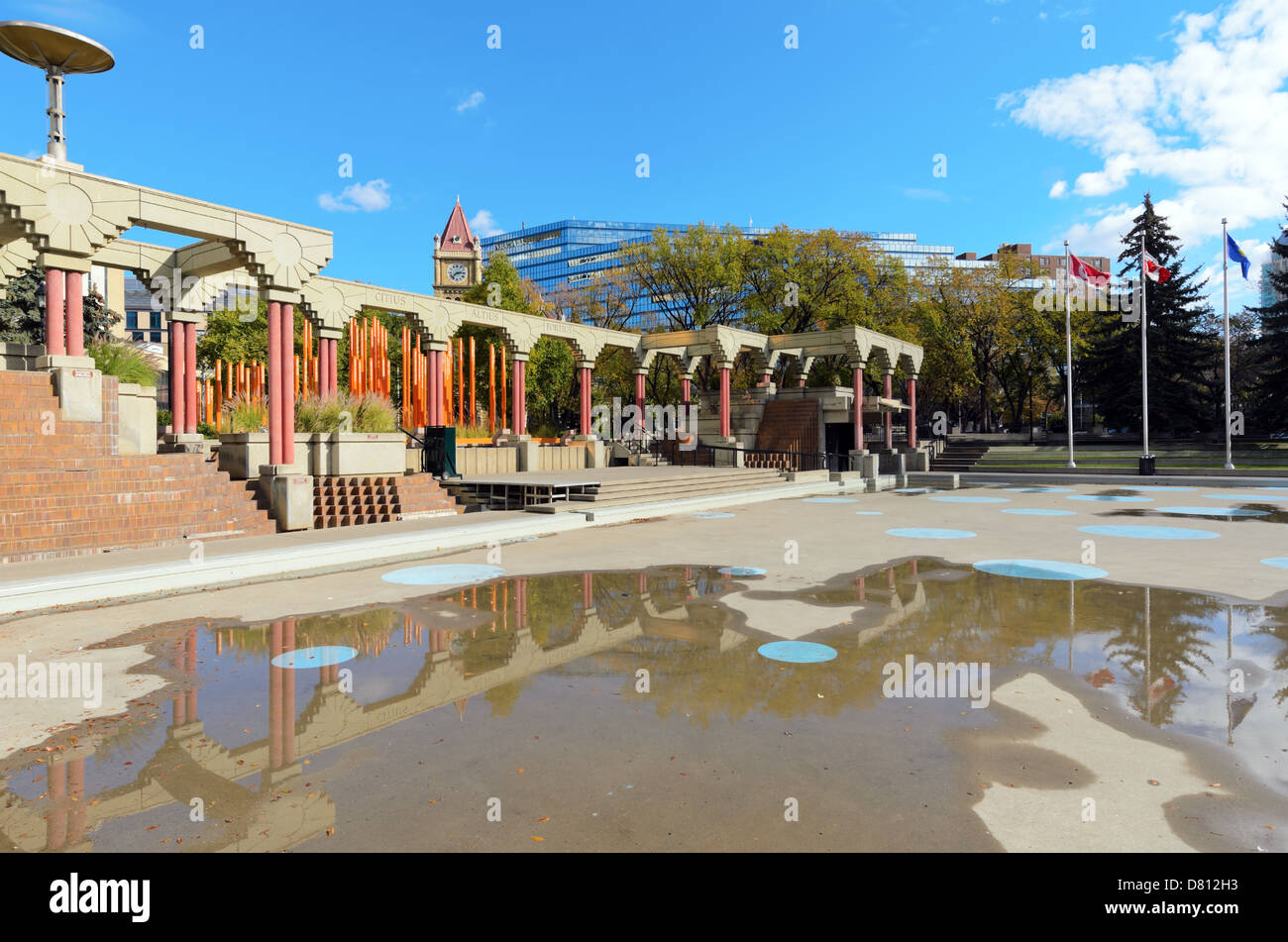 Calgary, Canada October 6th, 2012 Olympic Plaza in the arts district