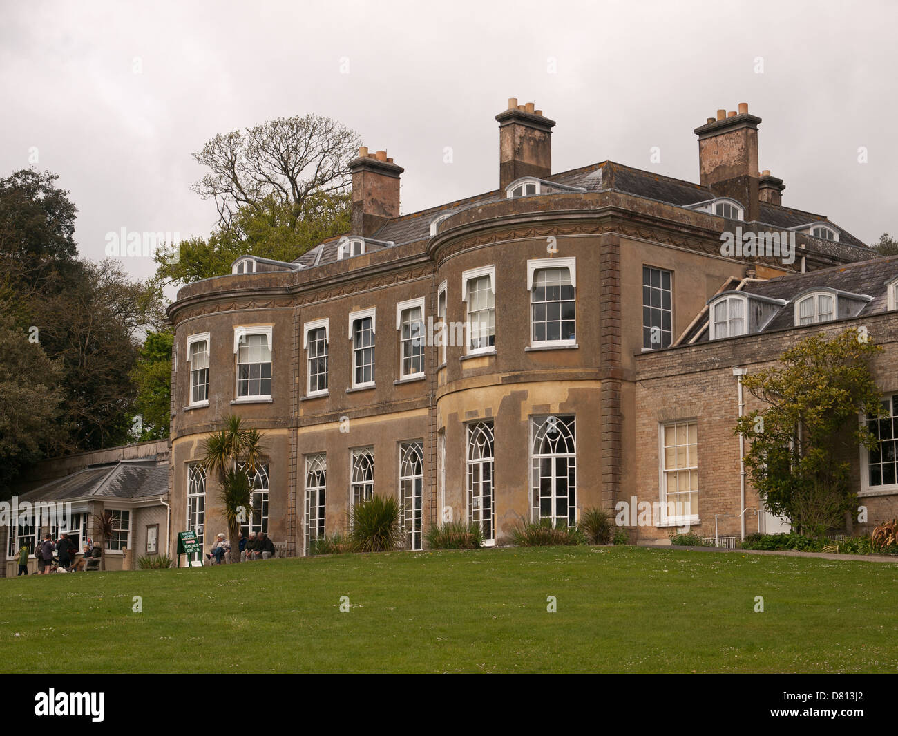 Rear view of Grade II listed building Upton House Poole Dorset