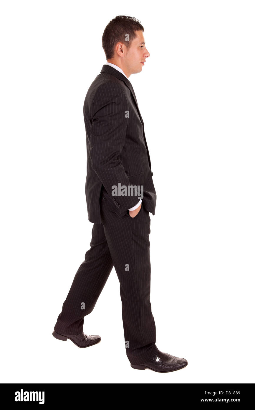 Business man walking isolated hi-res stock photography and images - Alamy