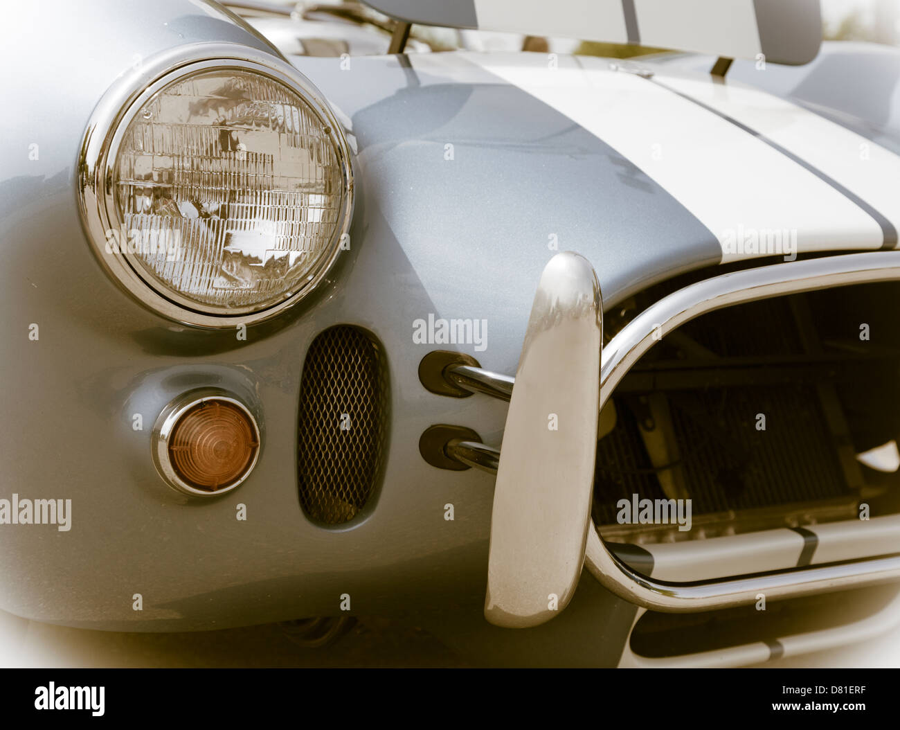 Classic sports car details Stock Photo