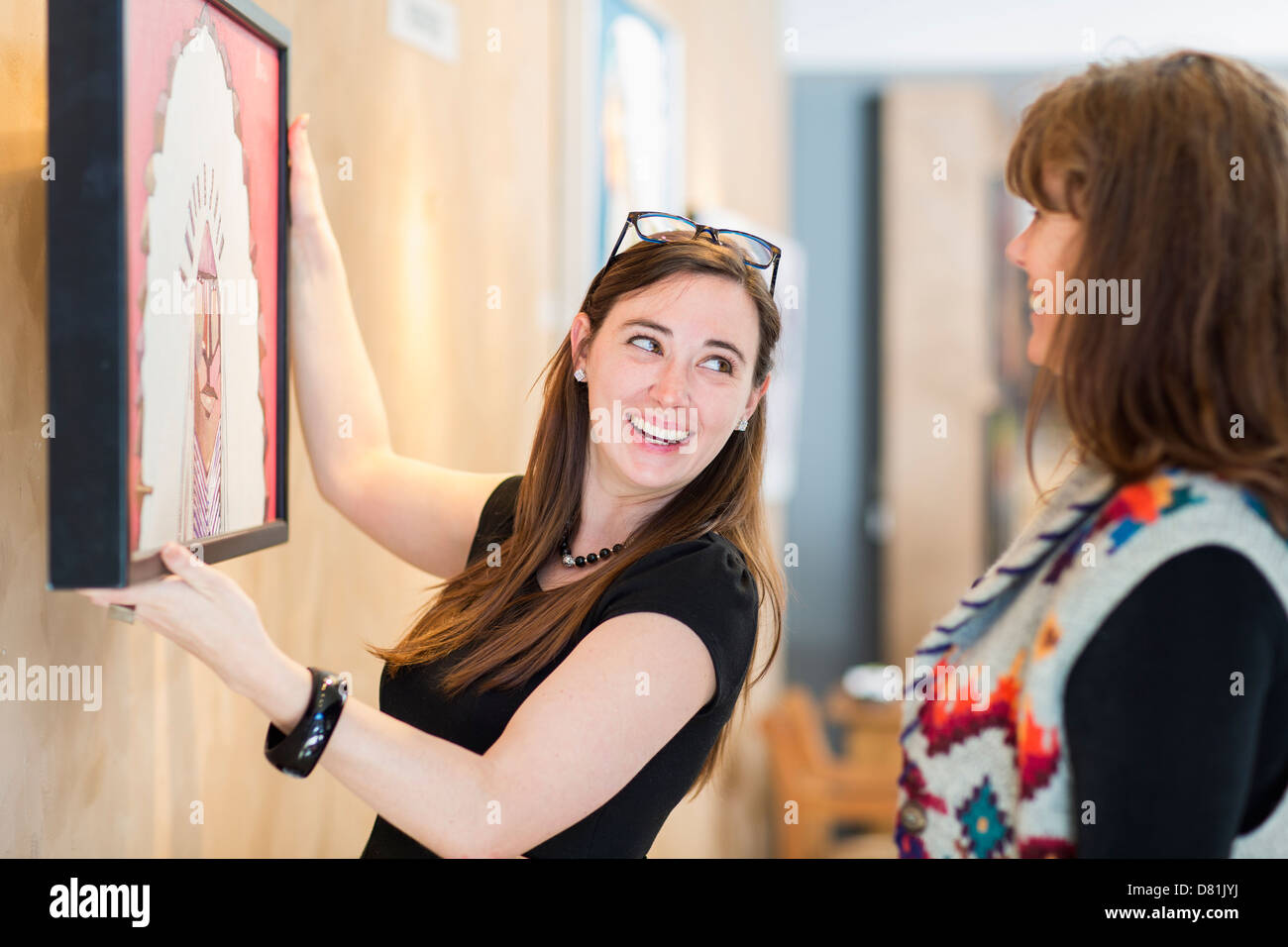 Painting showing two women hi-res stock photography and images - Alamy