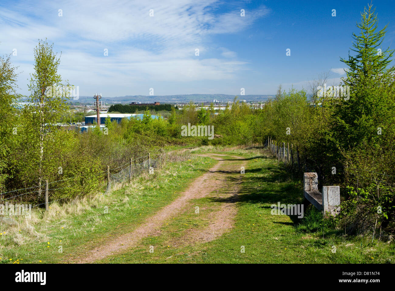 grangemoor country park, grangetown, cardiff, wales. Stock Photo