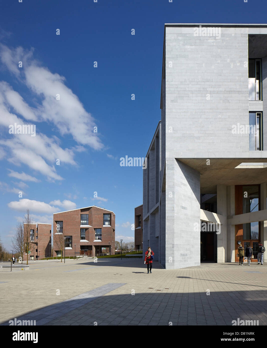 Medical School Building and Student Accommodation University Limerick, Limerick, Ireland. Architect: Grafton Architects, 2012. M Stock Photo