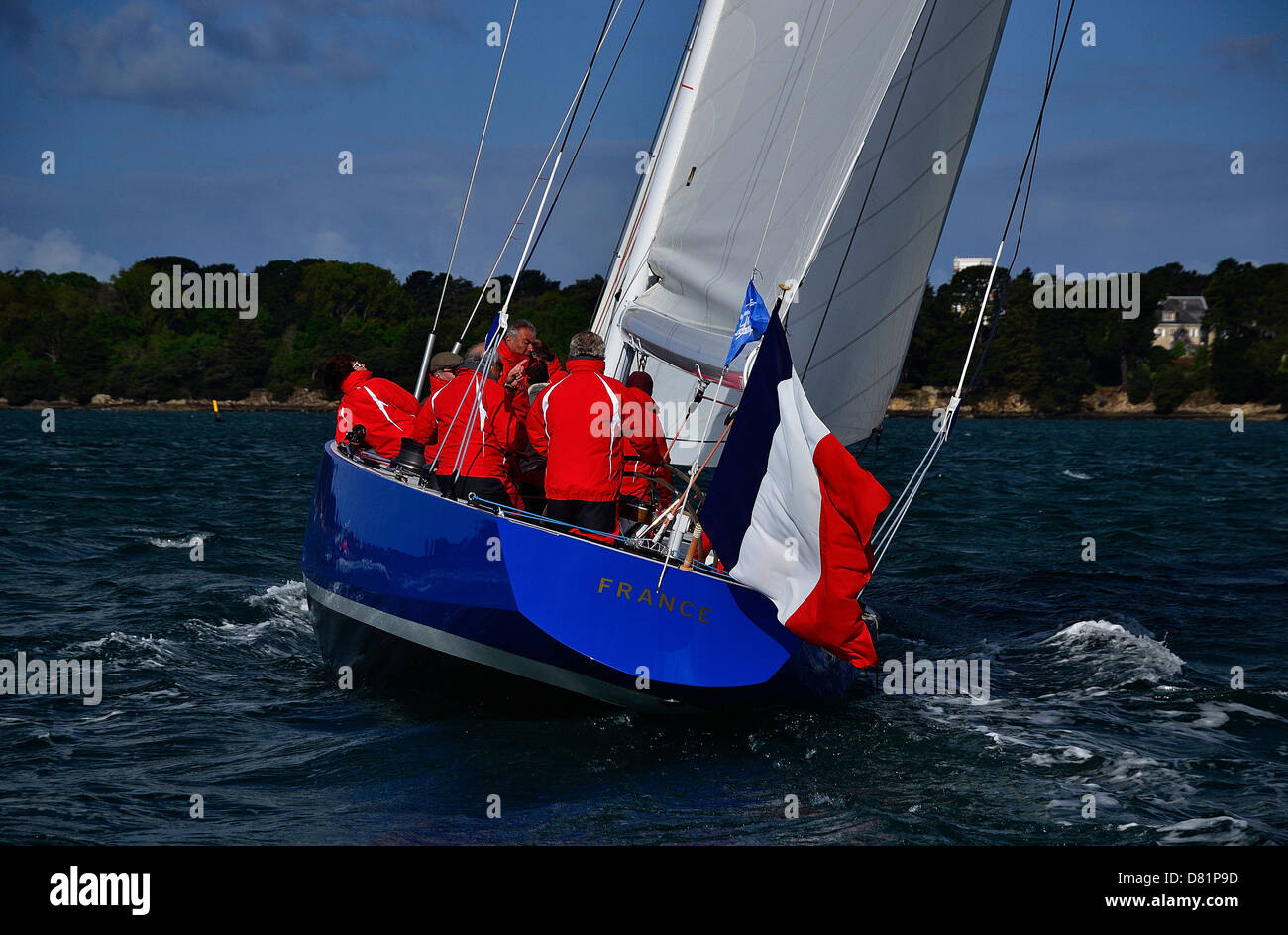 France, french sailing boat, 12 M JI, architect Mauric, shipyard