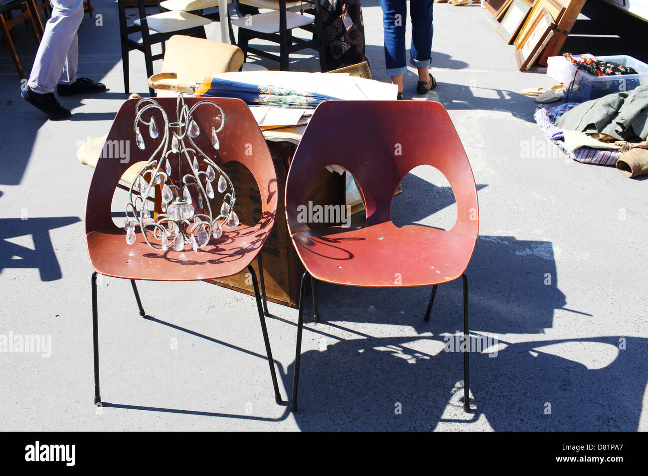 Car boot sale Brighton Stock Photo Alamy