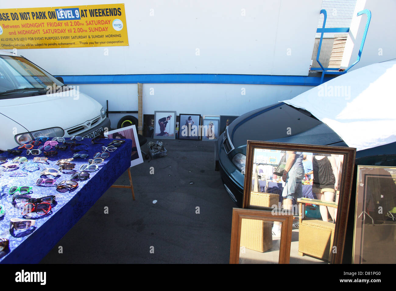 Car boot sale Brighton Stock Photo Alamy