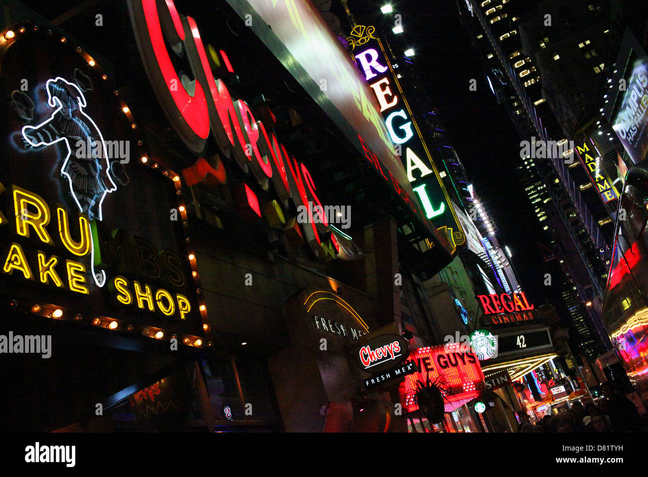 shop lights times square Stock Photo Alamy
