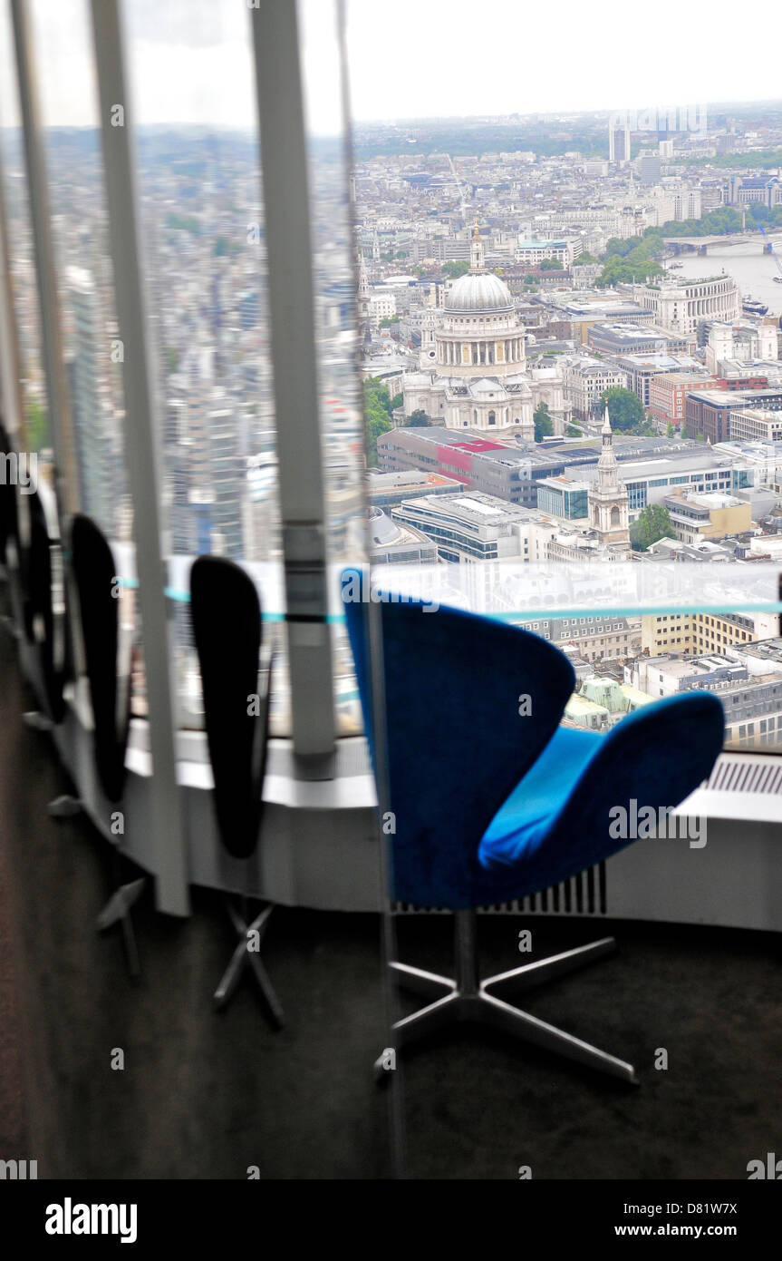 View from Vertigo 42 Bar at Tower 42, City of London, London, England Stock Photo