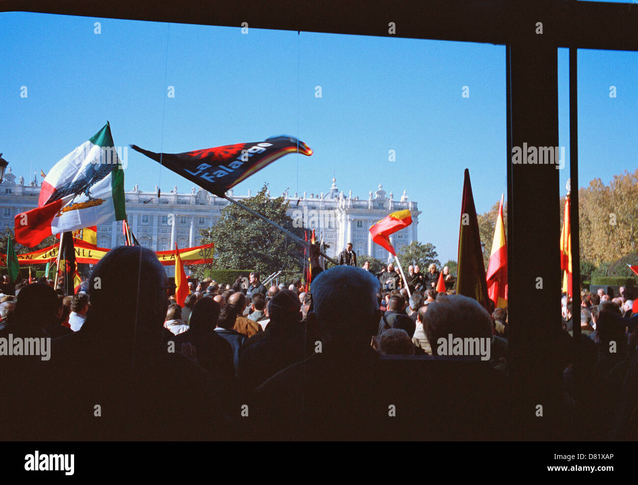 Spanish Falange Rally, Madrid Stock Photo
