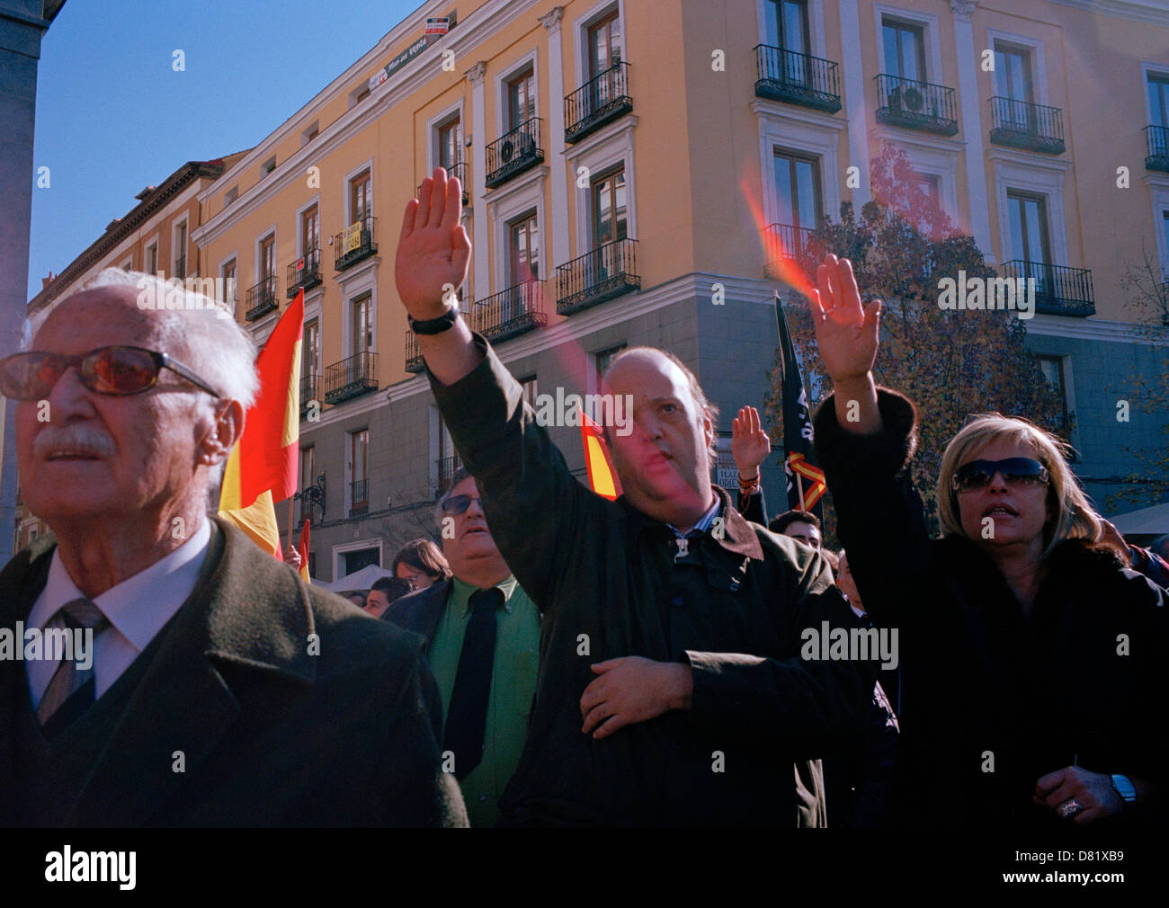 Spanish Falange Rally, Madrid Stock Photo