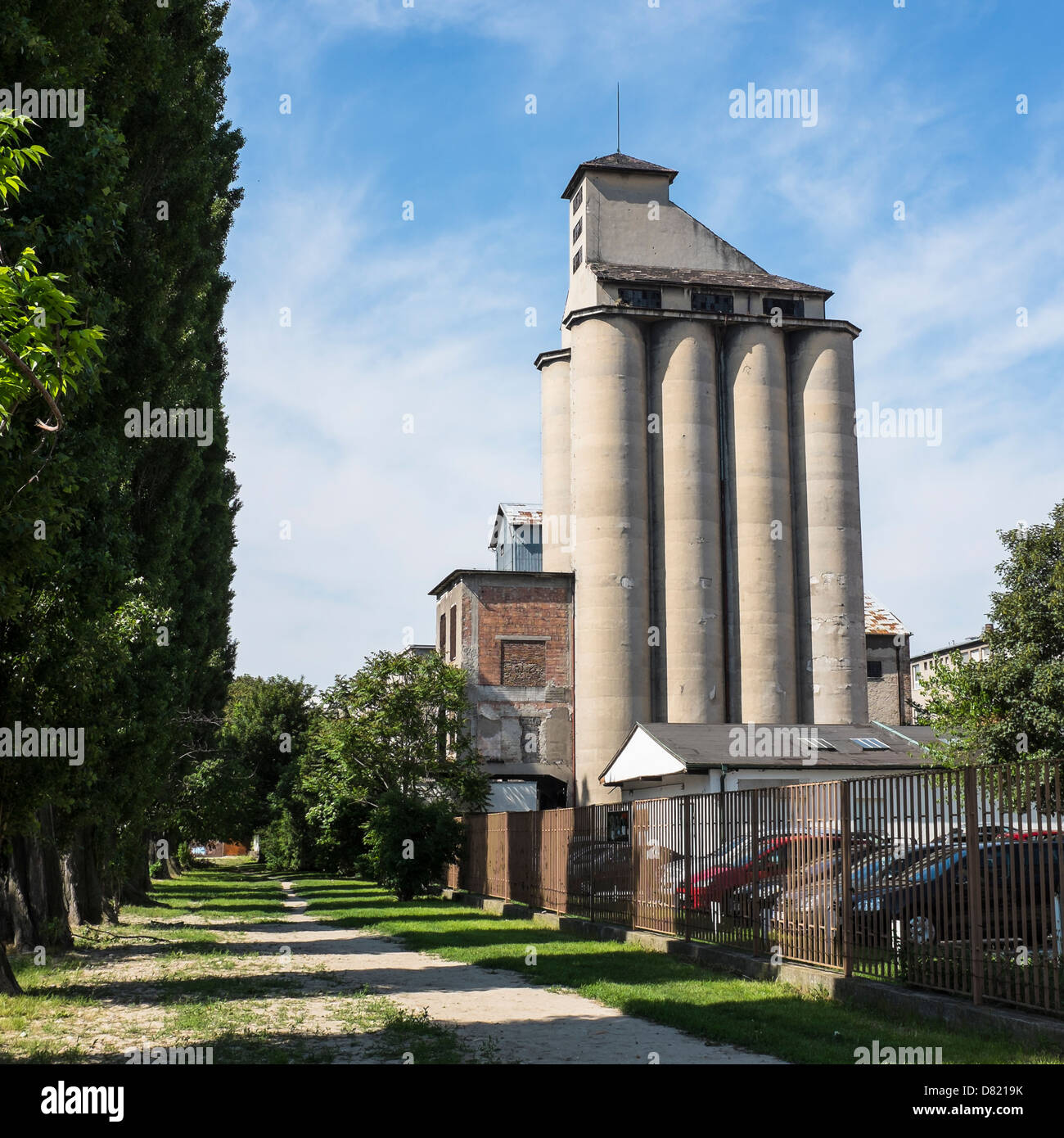 old grain silo in Bratislava Stock Photo Alamy
