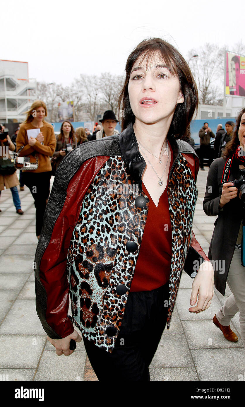 Charlotte Gainsbourg Paris Fashion Week Fall/Winter 2012 - Balenciaga -  Outside Paris, France - 01.03.12 Stock Photo - Alamy