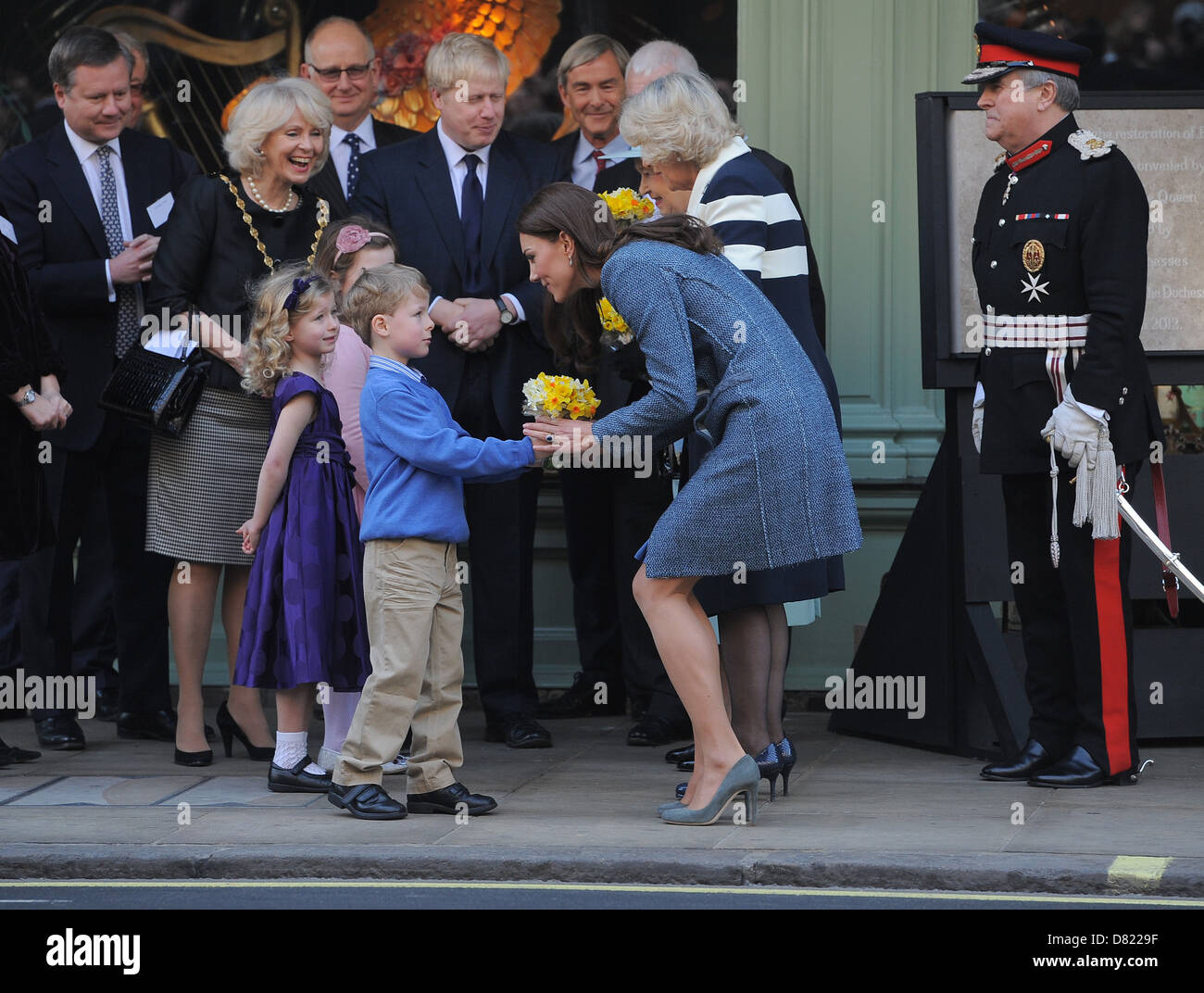 Mayor of London Boris Johnson, Camilla, Duchess of Cornwall, and ...
