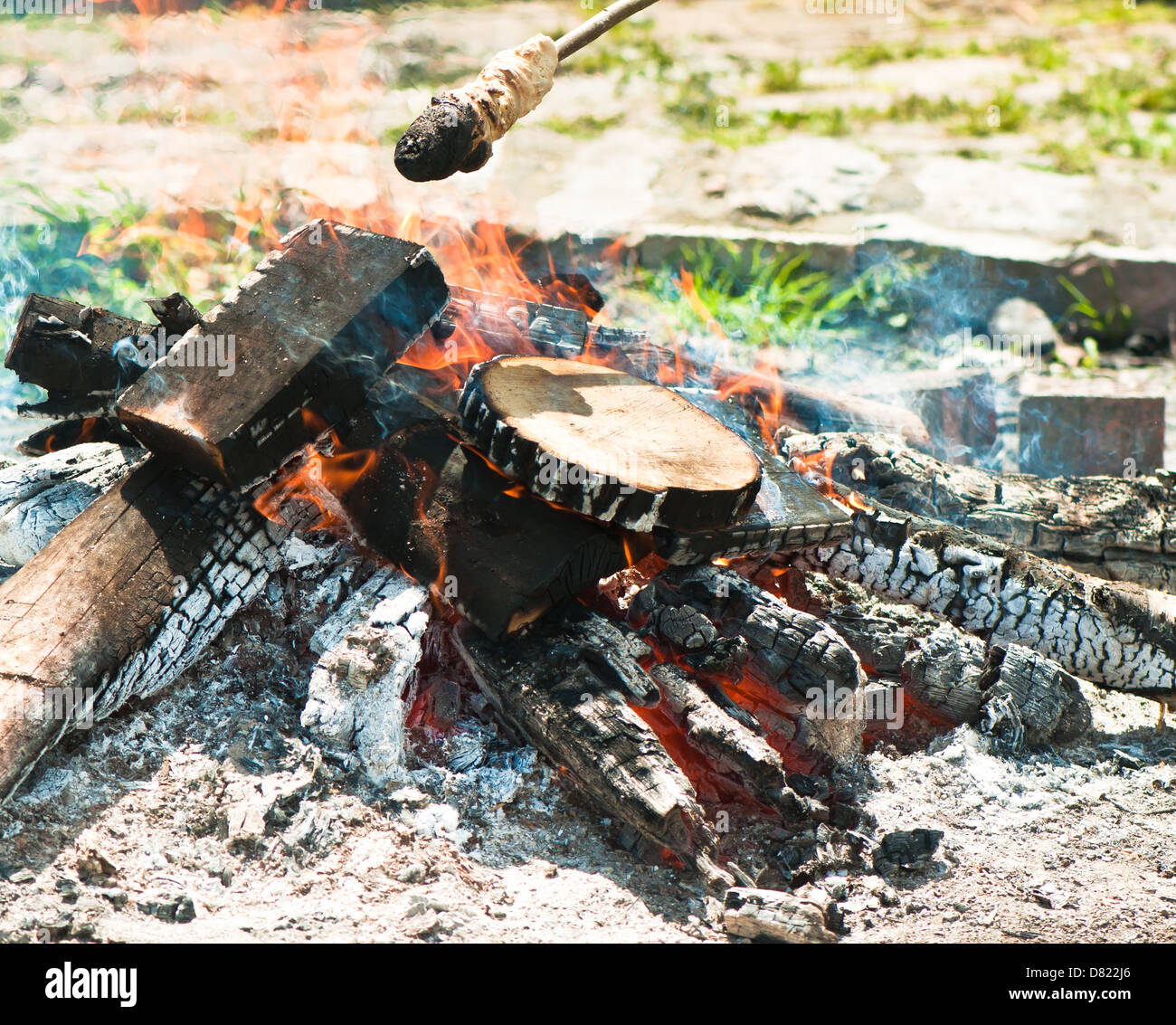 Campfire, Camping, Burning, Bonfire, Night, Color Image, Vertical, Nature, Red, Beauty In Nature Stock Photo