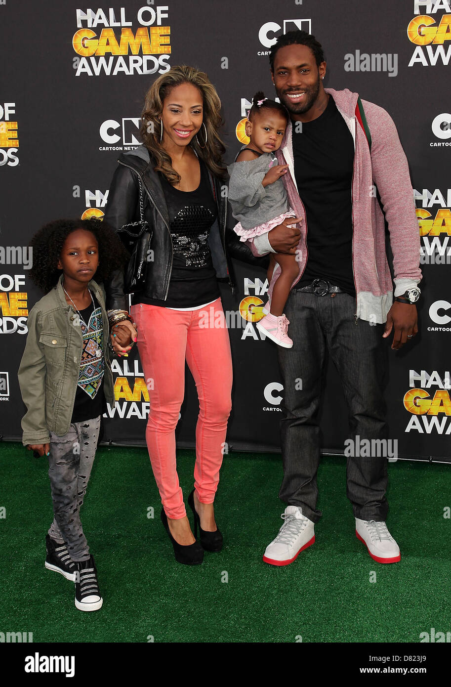 NFL player Antonio Cromartie (R) and family 2012 Cartoon Network Hall