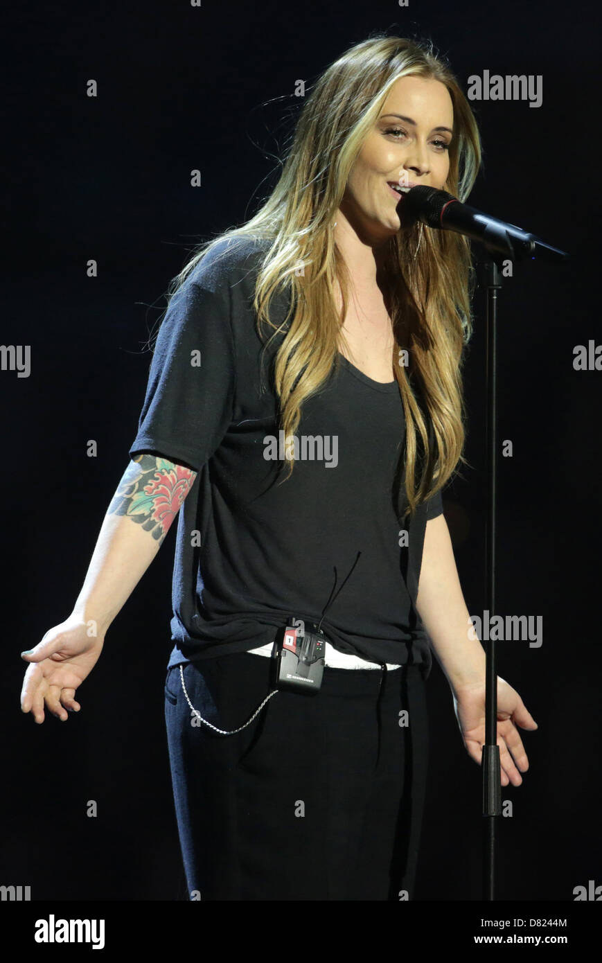 Malmo, Sweden. 17th May 2013. Singer Anouk representing the Netherlands ...